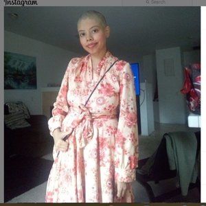 Vintage Multi-Peach Shade Dress